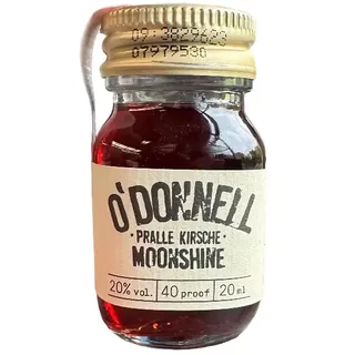 o ́donnell - moonshine - schnaps, kein honig O ́Donnell Moonshine Micro Pralle Kirsche" 20% ml, Shot ( 20% vol.)
