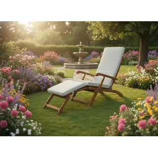 prestige home living outdoor Ergonomische Sonnenliege 97 x 56 x 96 cm Akazienholz