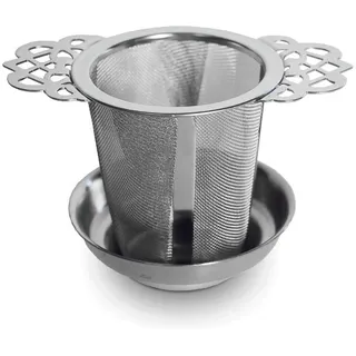WESTCRAFT Royales Teesieb, Teeinfusor | Gewürzsieb, Rostfreier Edelstahl, Tee Sieb für Tasse & losen Tea Ø 6,5 cm | H7 cm (Royales Teesieb)