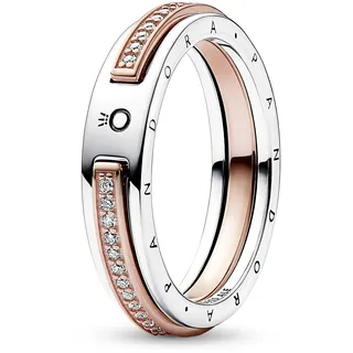 Pandora Signature Bicolor Logo & Pavé 54/17,2