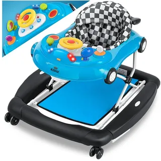 Kidiz KIDIZ® 4in1 Lauflernhilfe Babywalker Spiel- und Lauflernwagen Gehfrei - Schaukelfunktion Babywippe mit Rollen, Licht, Musik ,Spielecenter Esstisch Laufstuhl Laufhilfe babys ab 6 Monaten Klappbar