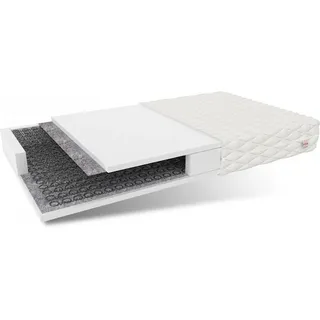 Matratze 90x200 Bonell Federkernmatratze pesaro 15 cm H3 hr Schaum Polyurethanschaum jersey