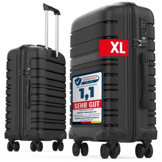 GENTOR Hartschalenkoffer GTSC XL 96 L Schwarz