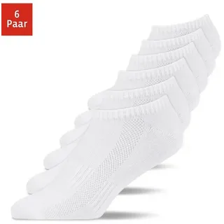 SNOCKS Sneaker Socken & Damen AUS BIO-BAUMWOLLE WEISS 39-42