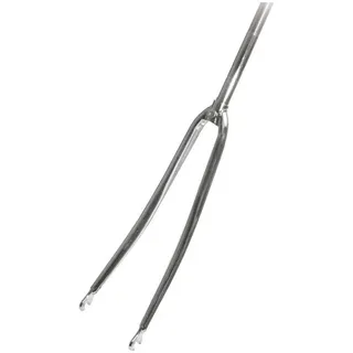 Messingschlager Rennradgabel 28" CrMo verchromt, 1" Gewinde, 240mm Schaft, 130mm Gewinde, EN 14781 geprüft