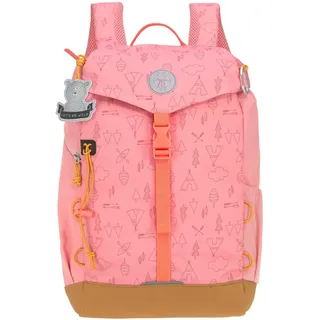 Lässig Kinderrucksack mit Brustgurt gepolsterte Schultergurte wasserabweisend, 14 Liter/Big Outdoor Backpack Adventure rose,