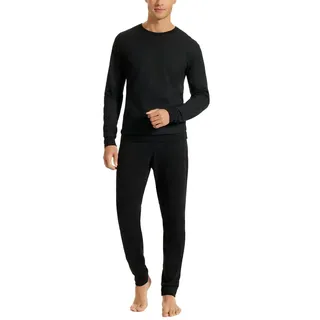 SCHIESSER Uncover by Schiesser Herren Schlafanzug lang, schwarz, 54