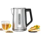 Rommelsbacher Wasserkocher WK3000, silber, 1,7 Liter, 3000 Watt, mit Edelstahlgehäuse