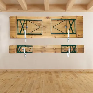 PremiumX Wandhalterung für Festzeltgarnitur Biertischhalter - Silber