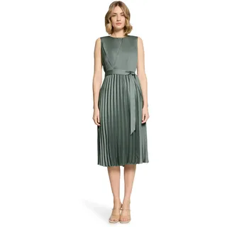 Betty & Co Damen Chiffonkleid mit Plissee 44, Lily Pad - 44