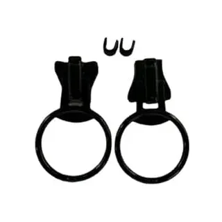 Wellensteyn Zipper 8mm Ersatz Schieber für Jacken 8V 8VS (schwarz - glänzend, AWS - Zipper-SET (oben und unten))
