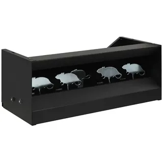vidaXL Magnetischer Scheibenkasten 4+1 Ziele im Maus-Design Kugelfangkasten Pendelkasten Kugelfang Zielscheibe Schießscheibe Luftgewehr