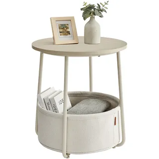 VASAGLE Beistelltisch Kaffeetisch Rundform 4 Bein(e)