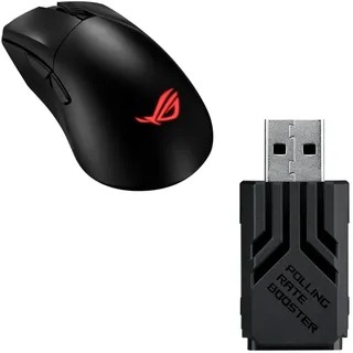 Bundle aus ASUS ROG Gladius III Wireless AimPoint RGB Gaming Maus + ASUS ROG Polling Rate Booster Schwarz