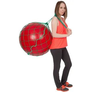 Ballnetz für 1 Gymnastikball Aufbewahrungshilfe Transporttasche Aufhängung GRÜN