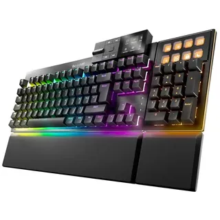 be quiet! Dark Mount Silent Tactile FR ISO Tastatur, 8 Display-Tasten, Media Dock, hot-swap-fähiger Nummernblock, ab Werk geschmierte mechanische Tasten, 3 Schichten Dämmung, Double-Shot keycaps, ARGB