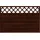 Sichtschutzzaun Element Country 120 x 180 cm braun