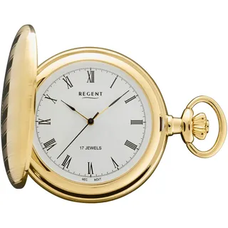 REGENT Taschenuhr REGENT "P719", gold (goldfarben), Taschenuhren, Damen, Herrenuhr, Handaufzug, Acrylglas