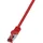 CQ2064S RJ45 Patchkabel CAT 3 00m Rot Flammwidrig mit Rastnasenschutz 1St