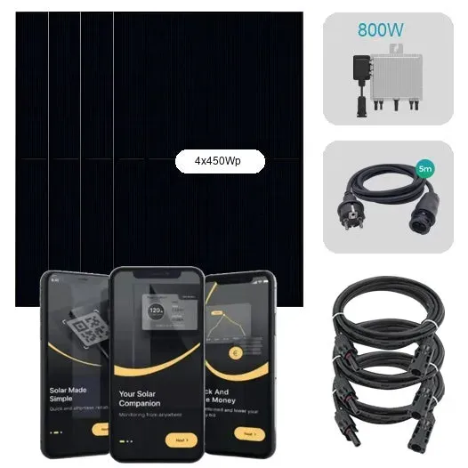 DRBO Greenenergy 1840 Wp Balkonkraftwerk Plug & Play – Komplettset inkl. Zubehör