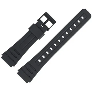 CASIO Uhrenarmband 18mm Kunststoff Schwarz F-105 schwarz
