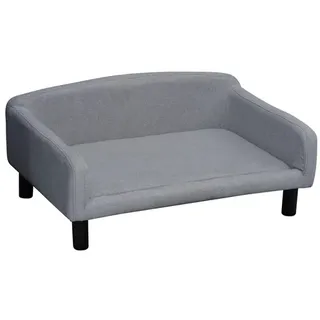 PawHut Hundesofa 82 x 54 x 36 cm hellgrau