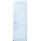 SMEG FAB38RPB5 - Freistehender Kühl-Gefrierkombi mit 5 Jahre Garantie, Designlinie 50's Style, Pastellblau, Anschlag Rechts, BxTxH: ca. 71 x 81 x 205 cm