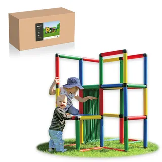 Quadro Starter Baukasten – Modularer Kletterbaukasten für Kinder, 16 Aufbauvarianten, Indoor & Outdoor, TÜV-Zertifiziert, Nachhaltig & Erweiterbar