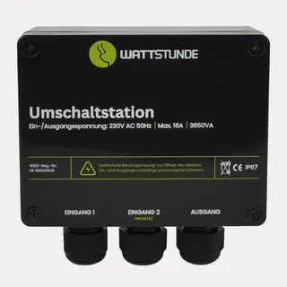 WATTSTUNDE WATTSTUNDE® NVS Umschaltstation 16A Netzvorrangschaltung