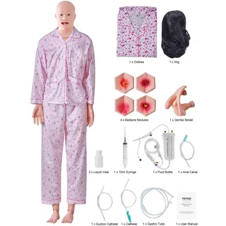 VEVOR Männliches/Weibliches Puppenmodell Anatomisches Krankenpflegetraining