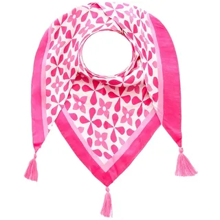 Zwillingsherz Dreieckstuch in Pink - (L)200 x (B)95 cm