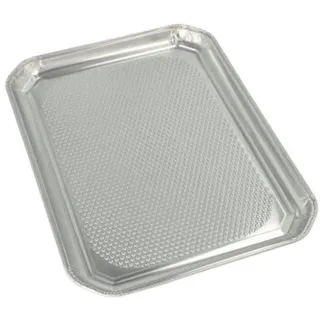 Papstar Starpak 3 Servierplatten, Alu eckig 35 x 26 cm