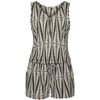 LASCANA Overall Damen schwarz-sand-bedruckt Gr.40
