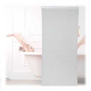 Relaxdays Duschrollo 120 x 240 cm weiß