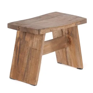 DESIGN DELIGHTS SITZBÄNKCHEN Braun, Holz, 40x31x25 cm, Esszimmer, Bänke, Sitzbänke
