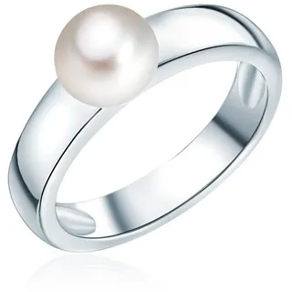 VALERO PEARLS Ring aus Sterling Silber mit Süßwasser-Zuchtperle in silber | Gr.: 60