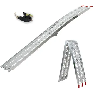 Trutzholm 1 x Auffahrrampe klappbar 228 cm Traglast 340 kg Alu grau