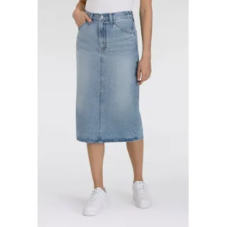 Levi's Levi ́s ® Hr Back Slit Jeansrock - Riveting Clean Hem - 26