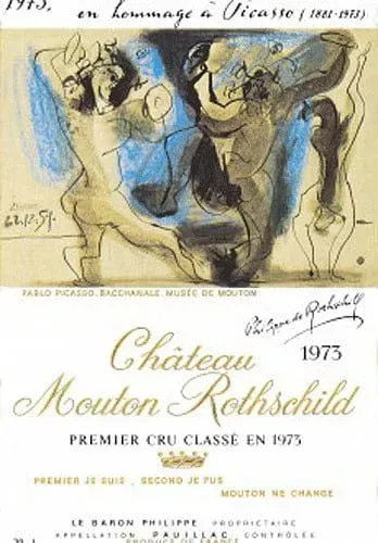 Château Mouton-Rothschild 1. Cru Classé Pauillac 1973