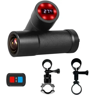 Vsysto 2K Ultra High Resolution Fahrradkamera Nachtsicht Temperature Display Action Cam