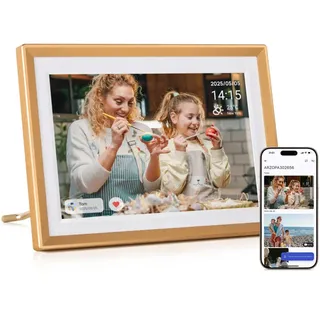 ARZOPA D10 Gold Digitaler Bilderrahmen 10,1 Zoll