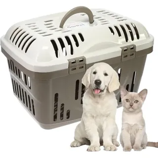 GarPet Transportbox Oben Öffnen Stressfrei Dachöffnung Katzentransportbox Hunde Katzen Transport Box Katzenbox Transportbox Kaninchen