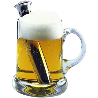 Westmark Bierwärmer mit Halter, Länge: 16 cm, Rostfreier Edelstahl, Silber, 63282260
