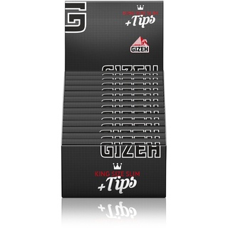 Gizeh Black Papers und Tips King Size Slim Extra Fine 2 Boxen (50 Booklets)