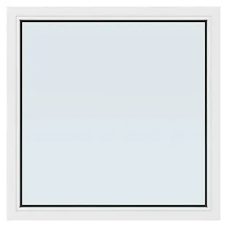 Solid Elements Kunststofffenster New Basic Festverglasung  (100 x 100 cm, Verglasung: 2-fach, Weiß)