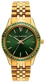 PAUL VALENTINE - ICONIA CRYSTAL - gold green / 32 MM