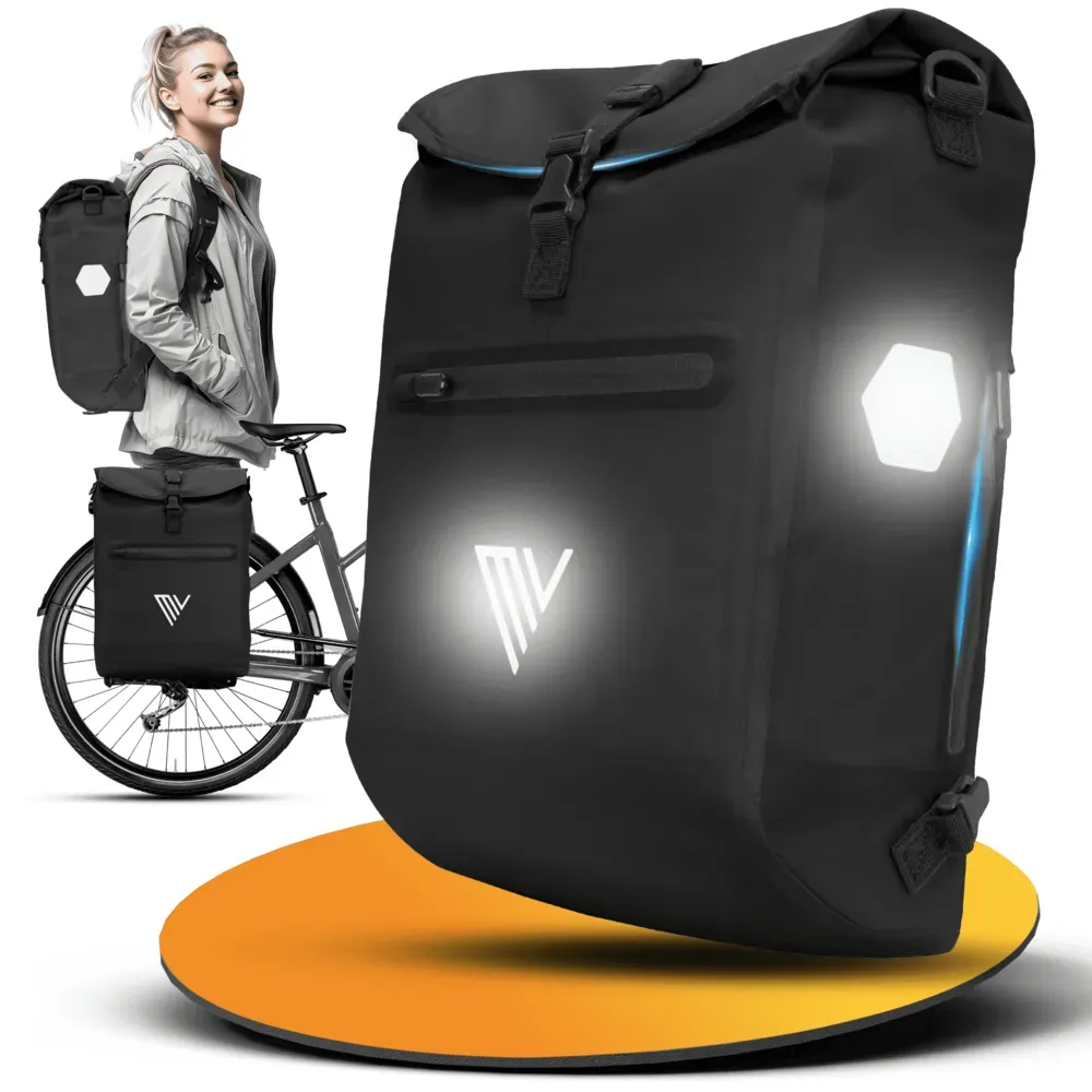 Fahrradtasche mit Rucksackfunktion "LINO" - Schwarz - 3 in 1 Fahrradtaschen,Neu,Neu von Mivelo,oft gekauft