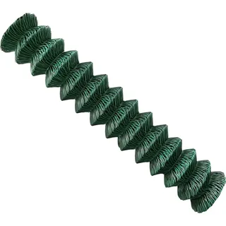 V2Aox Maschendrahtzaun 150 cm Höhe 15 m Länge Maschendraht Gartenzaun Zaun Draht Drahtgitter Drahtzaun Rolle Hasendraht Hühnerzaun Gitter Fence Garten... Grün