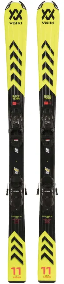 VÖLKL Alpinski-Set JR RACETIGER inkl. Bindung 7.0 VMotion JR - Ki., yellow (110 cm)
