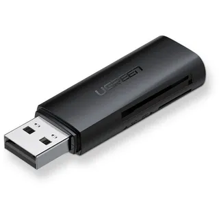 UGREEN USB 3.0 SD/TF-Kartenleser – USB-A Anschluss- Lesegerät -schwarz bis 512 GB kompatibel
